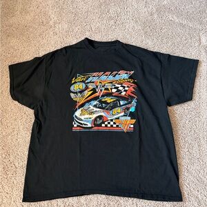 Van Halen Vintage Racing Graphic Tee - Black with Multicolor Print